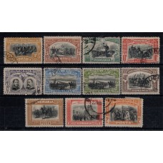 RUMANIA SERIE COMPLETA Yv 172/81 + ERROR DE COLOR YV 177a MUY BUENA SERIE DE 1906 !!